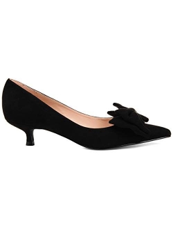 Womens Pointed Toe Bow Pump