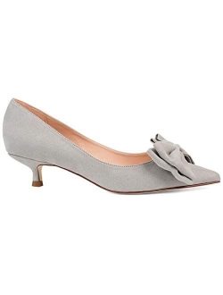 Womens Pointed Toe Bow Pump