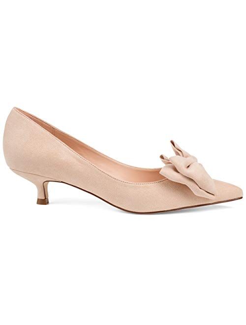 Brinley Co. Womens Pointed Toe Bow Pump