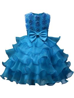 Girl Dress Kids Ruffles Lace Party Wedding Dresses