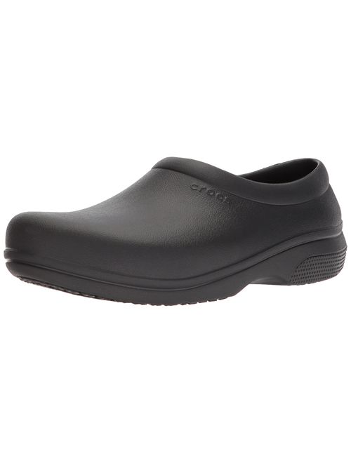 Crocs Men's and Women's On The Clock Clog | Slip Resistant Work Shoes