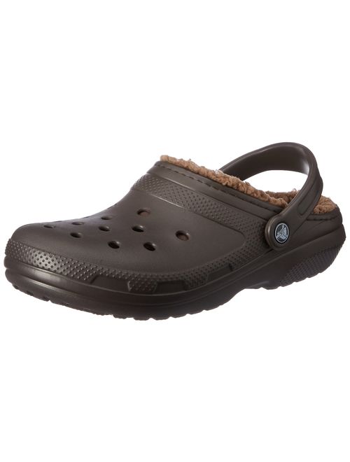 Crocs Men's and Women's Classic Lined Clog | Indoor and Outdoor Fuzzy Slipper