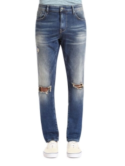 Men's Jake Regular-Rise Tapered Slim Fit Jeans