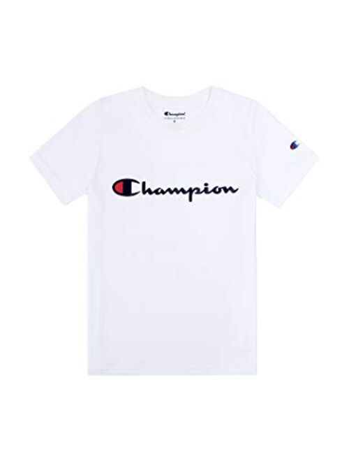 Champion Boys Short Sleeve Logo Tee Shirt