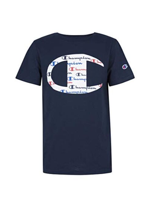 Champion Boys Short Sleeve Logo Tee Shirt