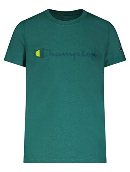 Champion Boys Short Sleeve Logo Tee Shirt