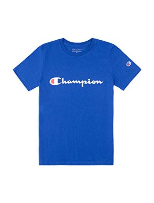 Champion Boys Short Sleeve Logo Tee Shirt