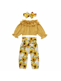 Toddler Baby Girl Floral Romper Jumpsuit Summer Sleeveless Flower Print Wide Leg Pants Bodysuit Outfits Clothes