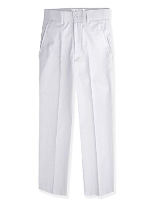 Johnnie Lene Boys Flat Front Slacks Slim Fit Dress Pants