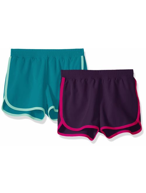 Amazon Essentials Girls' 2-Pack Active Running Short