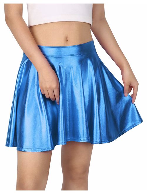 HDE Women's Casual Fashion Flared Pleated A-Line Circle Skater Skirt