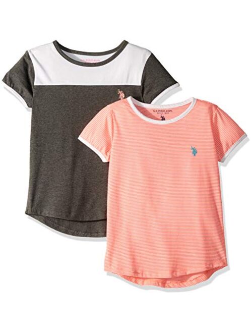 U.S. Polo Assn. Girls' 2 Pack T-Shirt