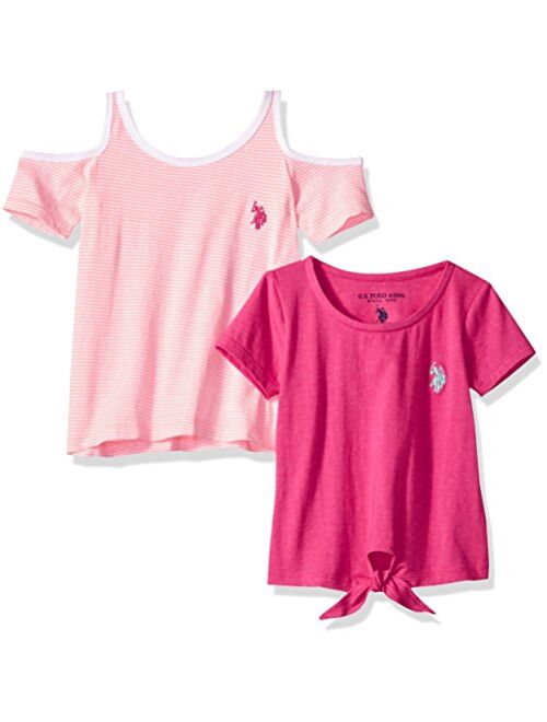 U.S. Polo Assn. Girls' 2 Pack T-Shirt