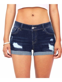 onlypuff Denim Hot Shorts for Women Casual Summer High Waisted Short Pants with Pockets