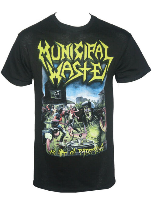 Authentic MUNICIPAL WASTE Band The Art of Partying T-Shirt Black S-2XL NEW