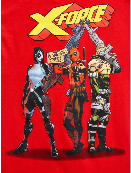 Men's Marvel X-Force Trio "Group Shot" Short Sleeve Graphic Tee