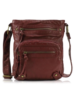 Washed Multi Pocket Crossbody Bag H1693