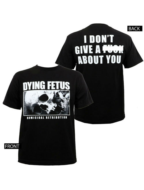 Authentic DYING FETUS Band Homicidal Retribution Logo T-Shirt S-3XL NEW