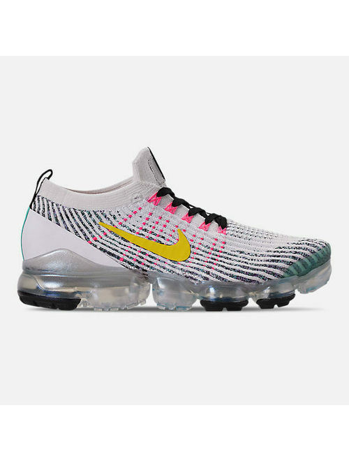 NIKE AIR VAPORMAX FLYKNIT 3 RUNNING MEN'S WHITE - DYNAMIC YELLOW - HYPER TURQ