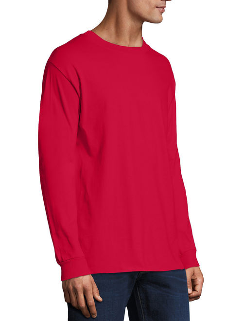 Hanes Men's Premium Beefy-T Long Sleeve T-Shirt, up to 3xl