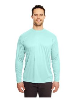 Ultraclub 8422 Adult Cool & Dry Sport Long-Sleeve Performance Interlock T-Shirt