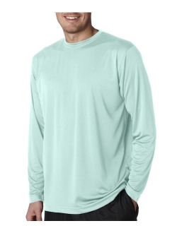 Ultraclub 8422 Adult Cool & Dry Sport Long-Sleeve Performance Interlock T-Shirt