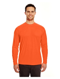 Ultraclub 8422 Adult Cool & Dry Sport Long-Sleeve Performance Interlock T-Shirt