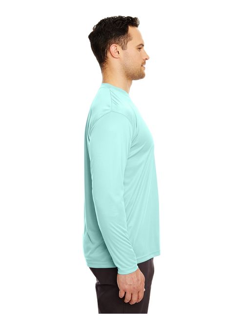 Ultraclub 8422 Adult Cool & Dry Sport Long-Sleeve Performance Interlock T-Shirt