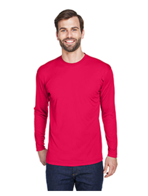 Ultraclub 8422 Adult Cool & Dry Sport Long-Sleeve Performance Interlock T-Shirt