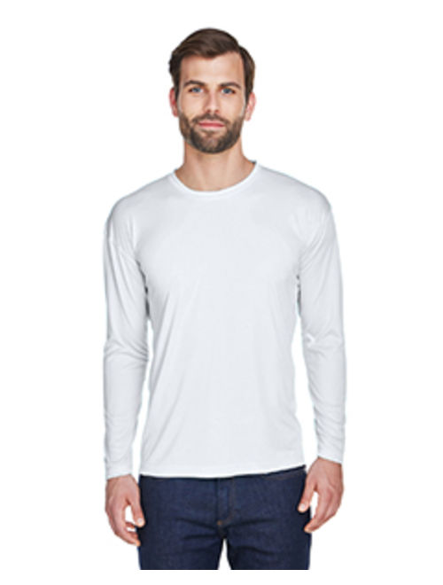 Ultraclub 8422 Adult Cool & Dry Sport Long-Sleeve Performance Interlock T-Shirt