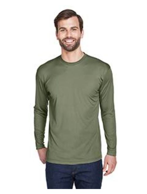 Ultraclub 8422 Adult Cool & Dry Sport Long-Sleeve Performance Interlock T-Shirt