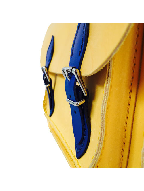 Yellow Satchel Yellow Handbag Yellow Bag Leather Bag Yellow Leather Bag