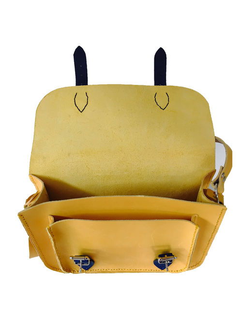 Yellow Satchel Yellow Handbag Yellow Bag Leather Bag Yellow Leather Bag