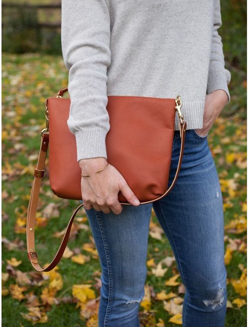 Leather Crossbody Bag, Leather purse, Leather Hobo Bag, Brown leather bag