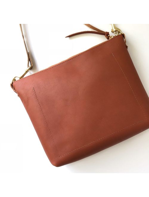 Leather Crossbody Bag, Leather purse, Leather Hobo Bag, Brown leather bag