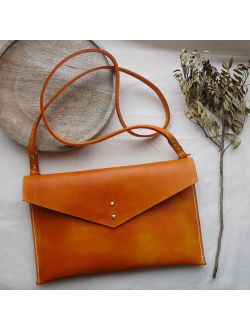 Tan Leather cross body handbag