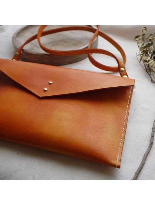 Tan Leather cross body handbag