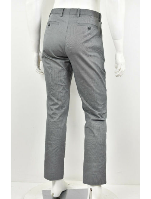 BANANA REPUBLIC Grey Non-Iron Cotton Stretch SLIM FIT Dress Pants 32 x 31