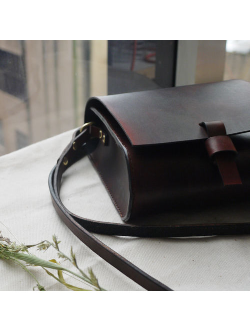 Small Handmade leather satchel, 12 colour ways