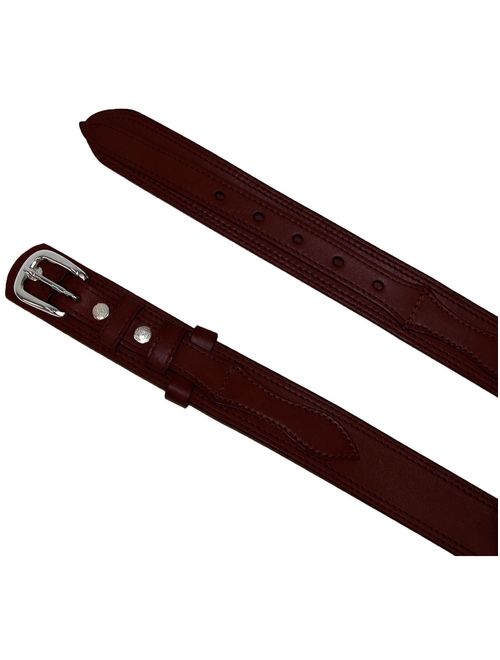 Men's Leather Removable Buckle Ranger Belt