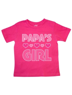 Papas Girl Granddaughter Gift Toddler T-Shirt