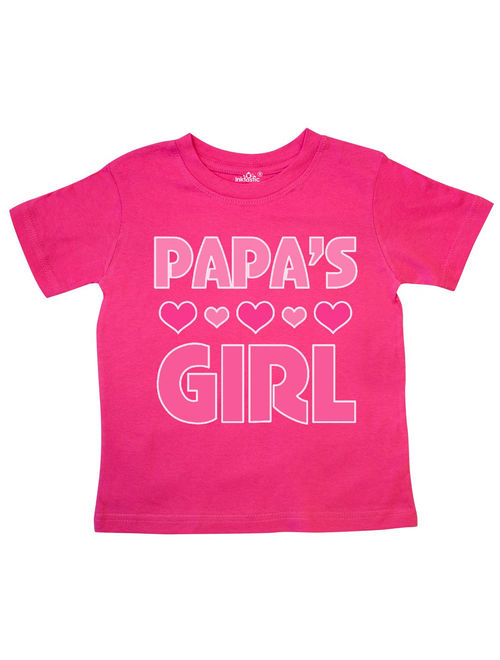 Papas Girl Granddaughter Gift Toddler T-Shirt