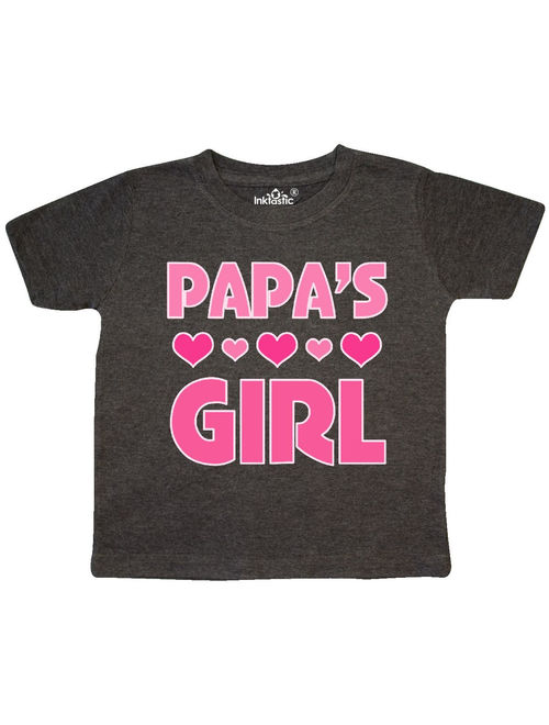 Papas Girl Granddaughter Gift Toddler T-Shirt