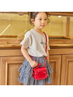 Weefy Kids Girls Lovely Mini Messenger Bag Bow Purses Handbags Princess Shoulder Bags