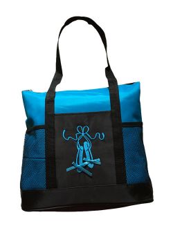 Girls Dance Ballet Slipper Tote Bag (Turquoise)