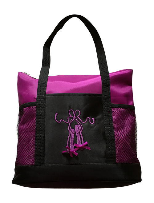 Girls Dance Ballet Slipper Tote Bag (Turquoise)