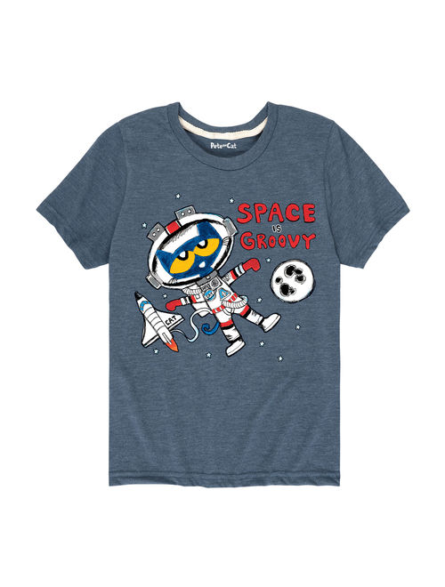 Pete The Cat Space Is Groovy - Toddler Short Sleeve Tee