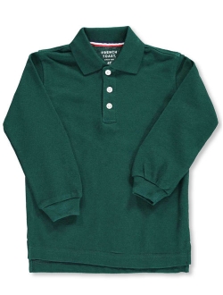 Toddler Boys School Uniform Long Sleeve Pique Polo Shirt (Toddler Boys)