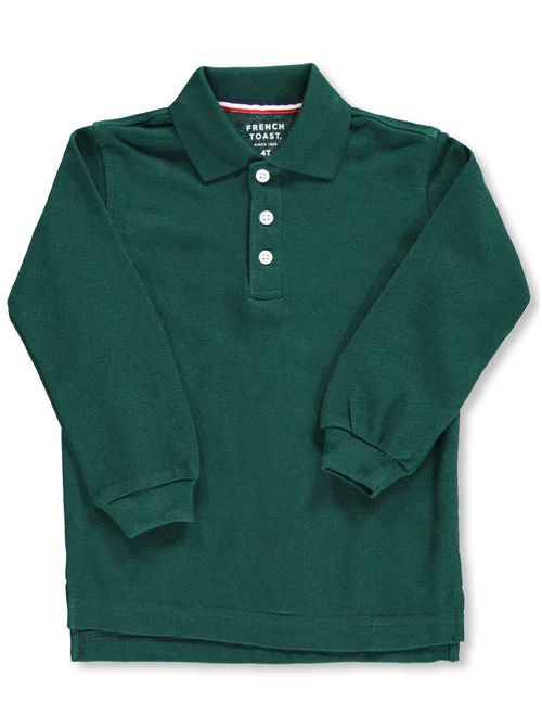 French Toast Toddler Boys School Uniform Long Sleeve Pique Polo Shirt (Toddler Boys)