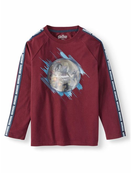 Marvel The Avengers Long Sleeve Lenticular Fashion T-Shirt (Little Boys & Big Boys)